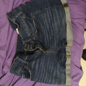 So jean shorts